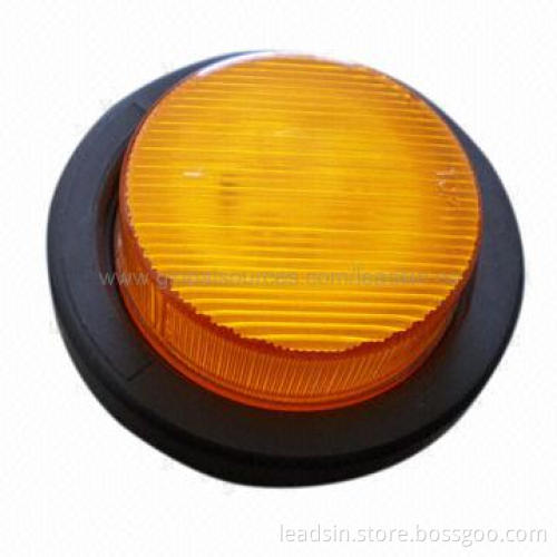 LED marker indicator light with PC lens, PVC grommet,10-30Volts available